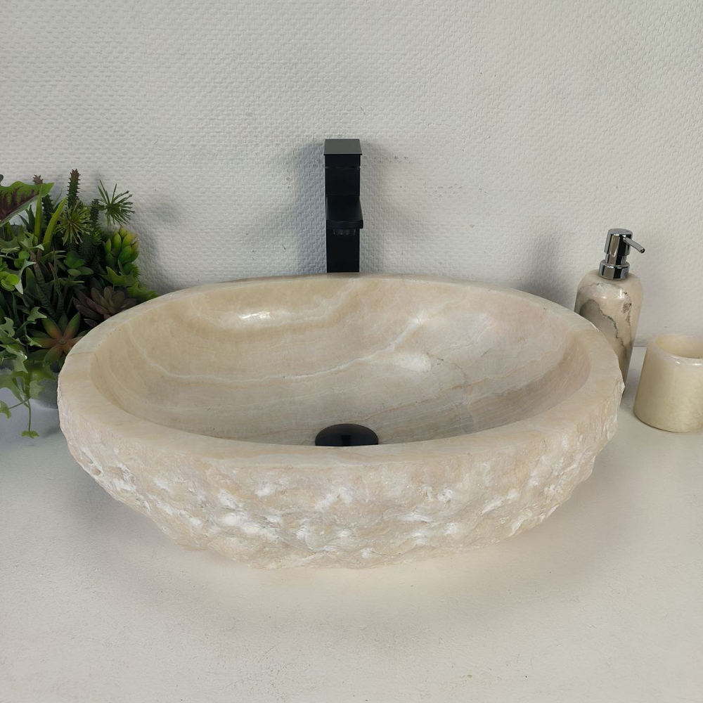 Раковина из оникса Erozy White EO-64263 52*43*14 0213
