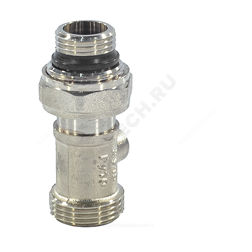 Узел нижнего подключения раздельный Ду 15 Ру10 1/2"x3/4" под евроконус прямой с переходниками Ogint