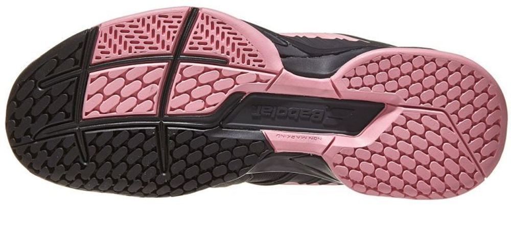 Женские Кроссовки теннисные Babolat Propulse Fury AC Women - black/geranium pink