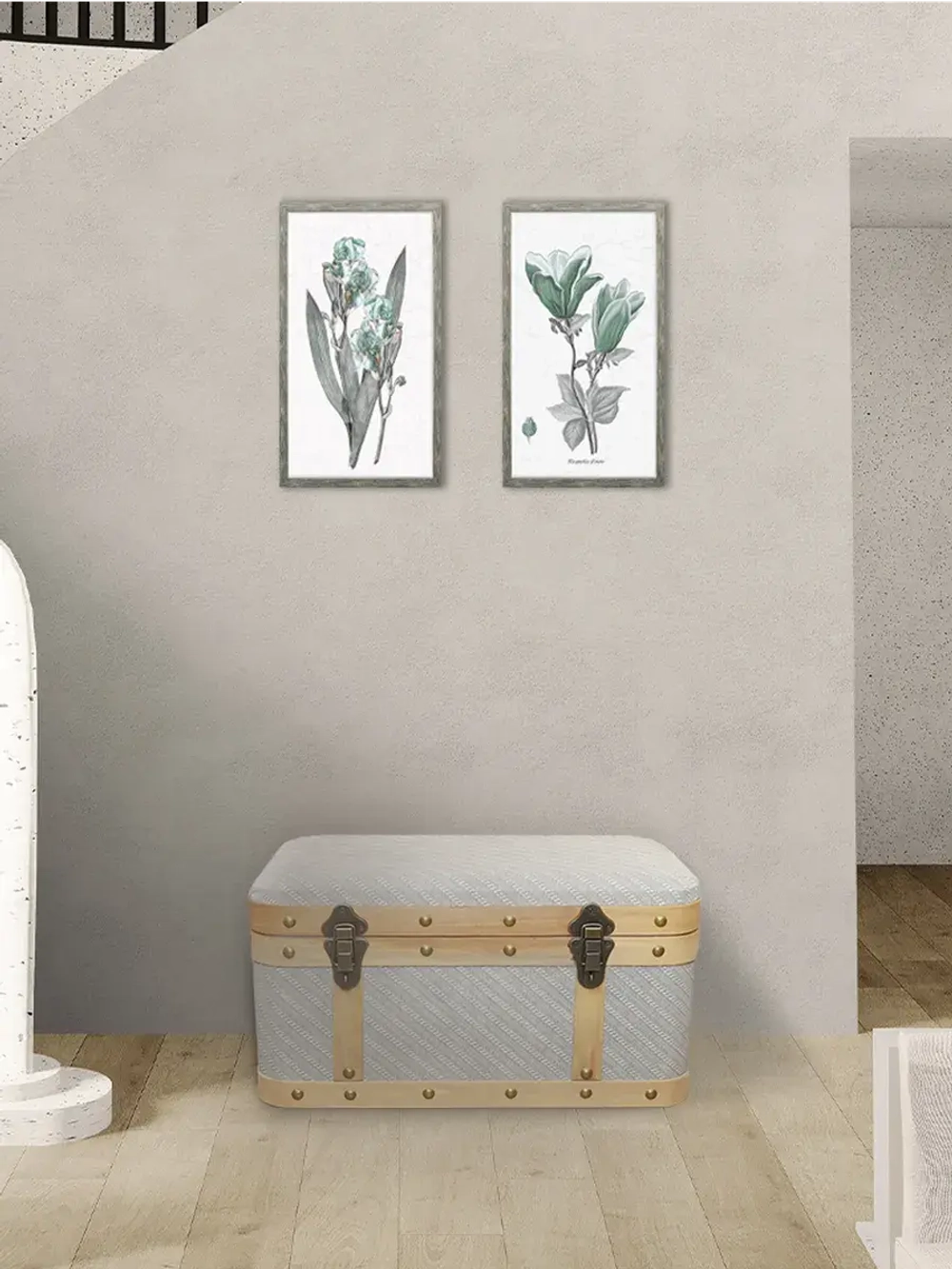 Пуфик для прихожей с ящиком 50*26*25 см