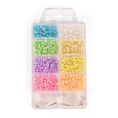 Набор бисера для рукоделия "Zlatka №5" 8 цветов (70 ± 2гр) 7108572