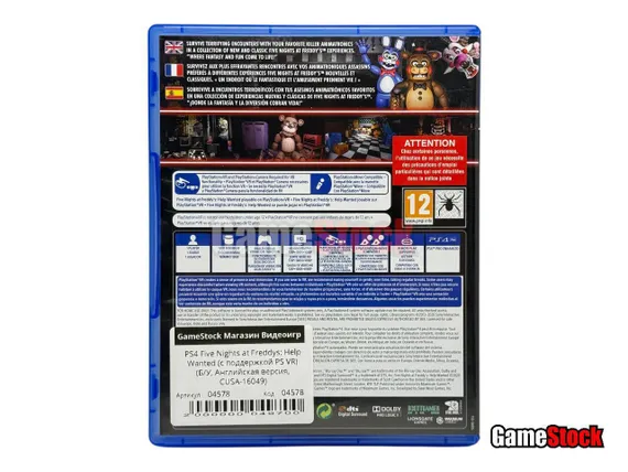 PS4 Five Nights at Freddy's: Help Wanted (с поддержкой PS VR) (Б/У, Английская версия, CUSA-16049)