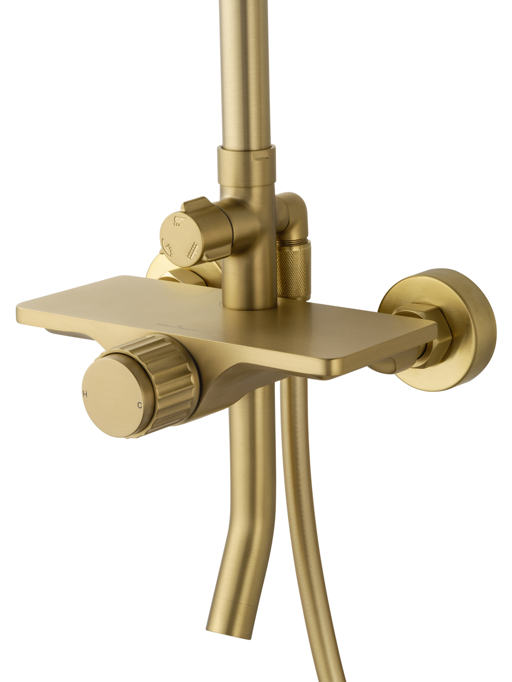 Душевая система WONZON & WOGHAND CLICK, Брашированное золото (WW-N3S962-BG)
