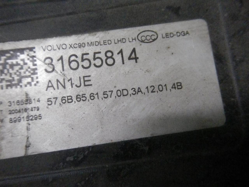 Битая Фара левая Volvo XC90 2 (2014-2019) LED