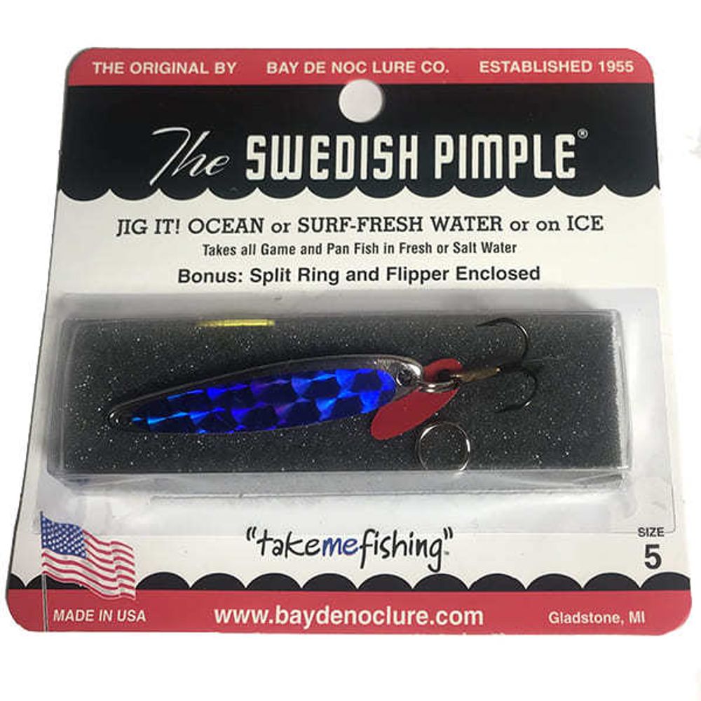 Блесна Swedish Pimple 5, Bay de Noc, 48мм, 9,3 гр, ZB