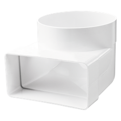 Колено соединительное Zernberg 120*60 мм 100 мм пластик 17423