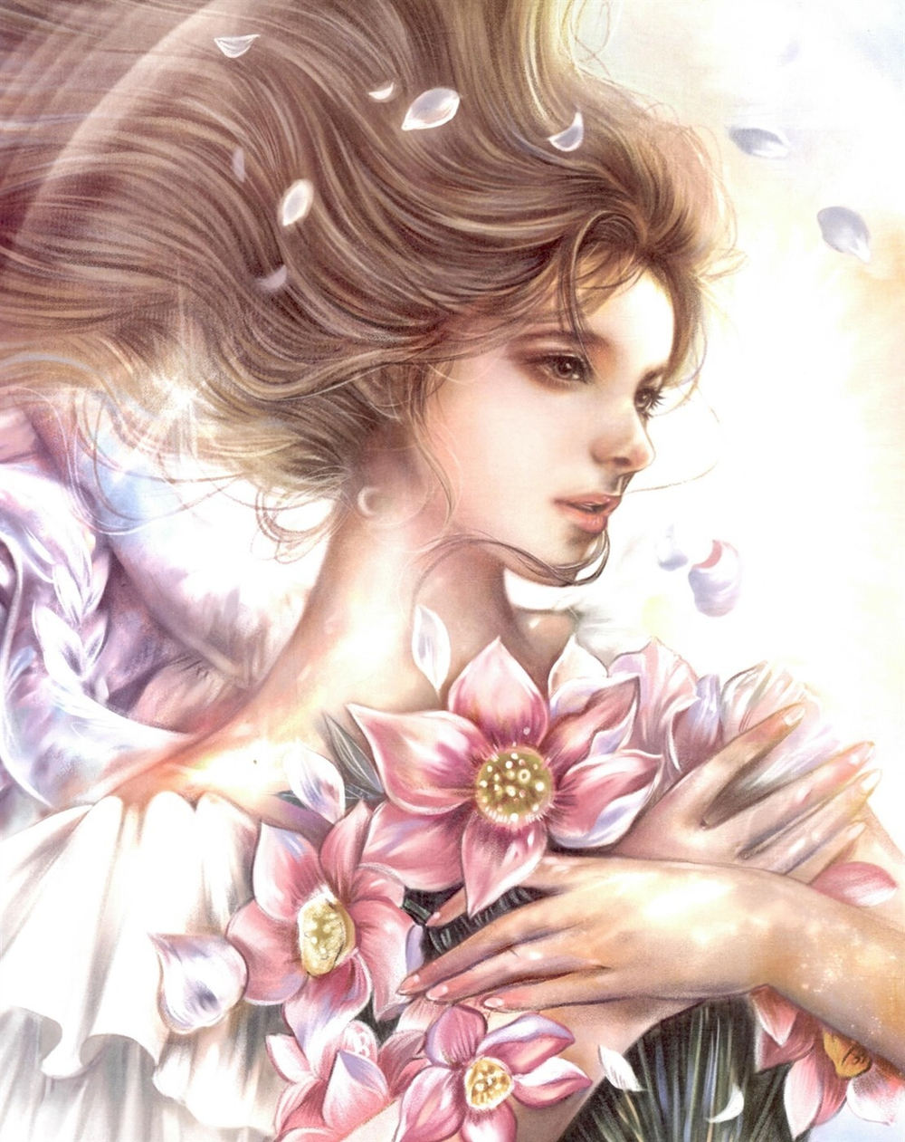 Music and Girl. Coloring book