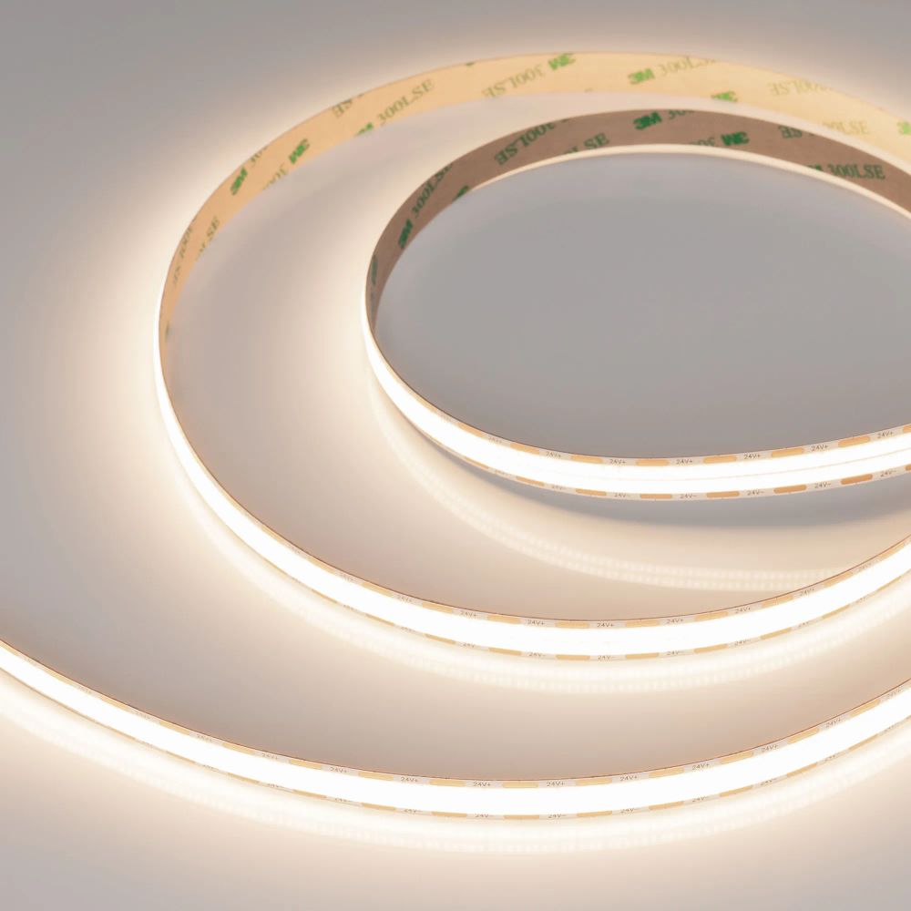 Светодиодная лента COB-X1088-12mm 24V Warm3500 (22 W/m, IP20, 5m) (Arlight, 5 лет) 046931