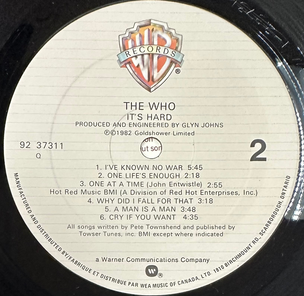 The Who- It's Hard (Канада 1982г.)