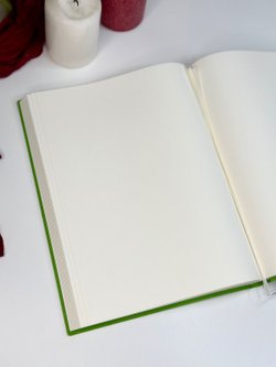 Блокнот А4 200л. (400страниц) без разлиновки Светло зеленый (К44-912A)