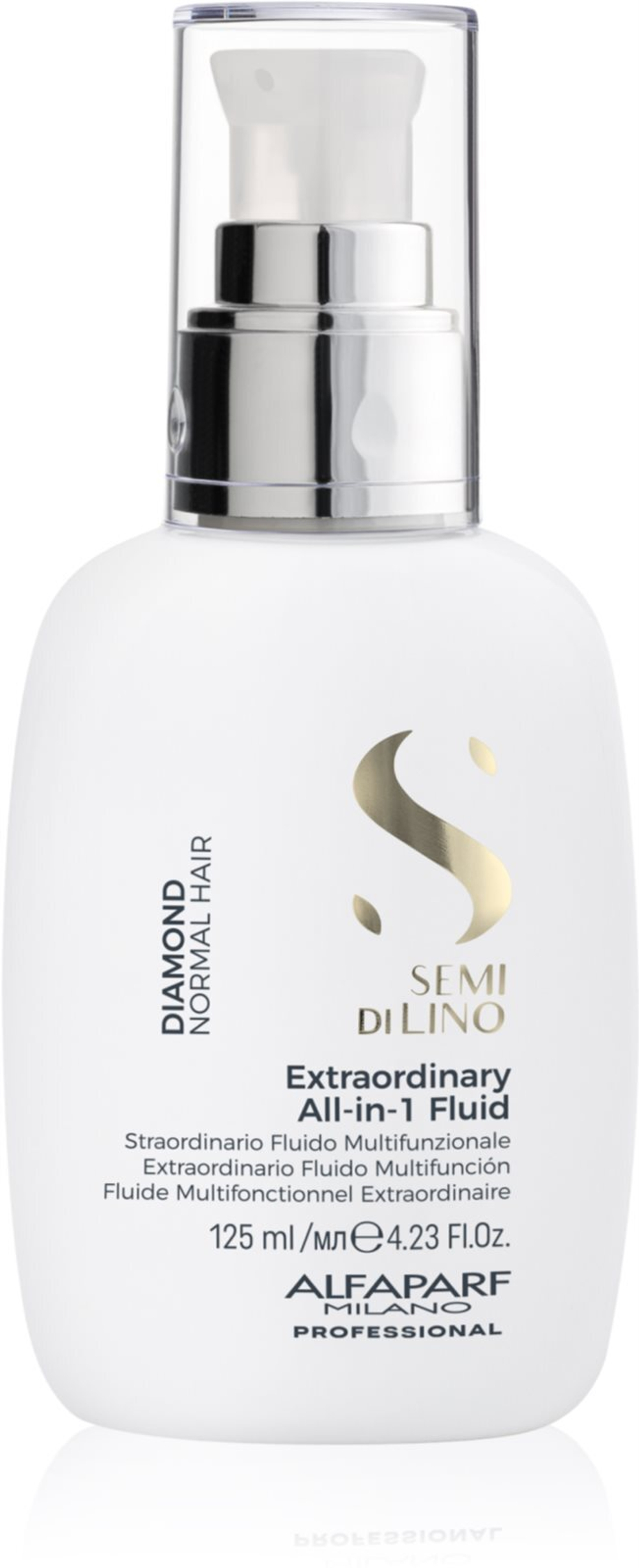 Alfaparf Milano Semi di Lino Diamond Extraordinary All-in-1 Fluid - несмываемый уход за волосами для идеального вида волос /   125  ml  / GTIN 8022297157030