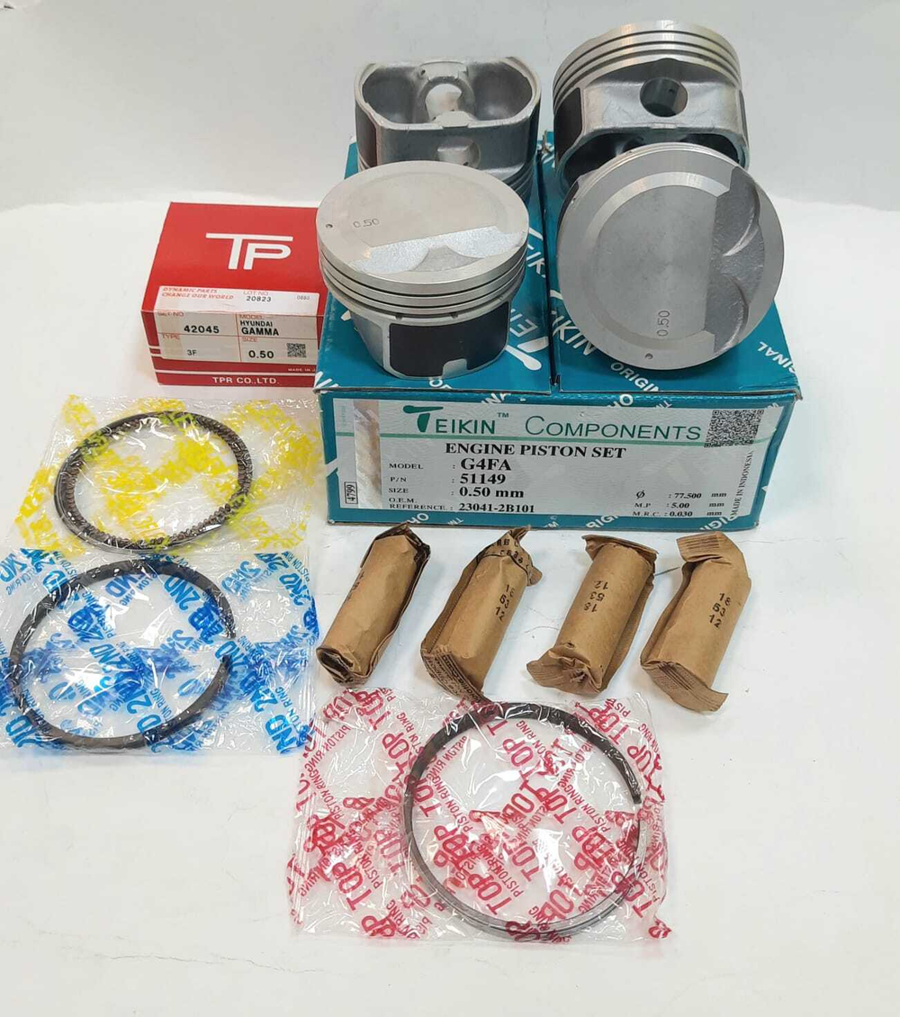 Поршни Teikin с кольцами TP +0.50 G4FA