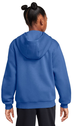 Детская теннисная куртка Nike Kids Club Fleece Full-Zip - comet blue/white