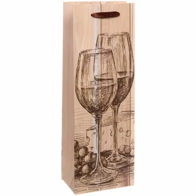Пакет под бутылку «Эстетика» 12,8*36*8,4 см
