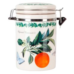 Банка для сыпучих продуктов(клипс)" " 15х10х16см v=800мл (керамика) (подарочная упаковка)