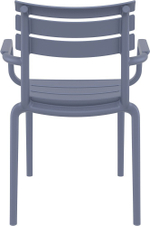 Кресло пластиковое Siesta Contract Paris, темно-серый