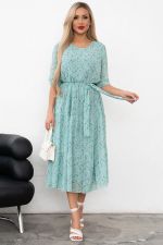 Платье Хелен (мята/принт) Р11-1075/26 Nikol