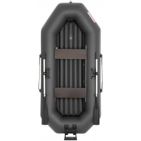 Лодка Тонар Шкипер А260нт навесной транец, надувное дно (серый)