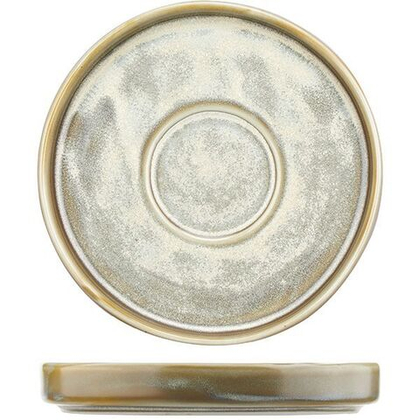 Блюдце «Агава»; фарфор; D=120,H=18мм; матовый,зелен. KunstWerk Китай 3024379