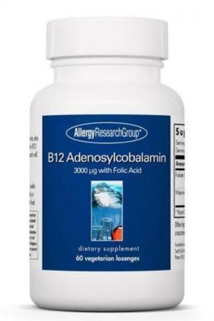 B12 Adenosylcobalamin 3,000 mcg 60 lozanges Allergy Research Group