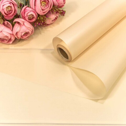 Пленка пудровая МЕТАЛЛИК ПЕРСИК (10м)