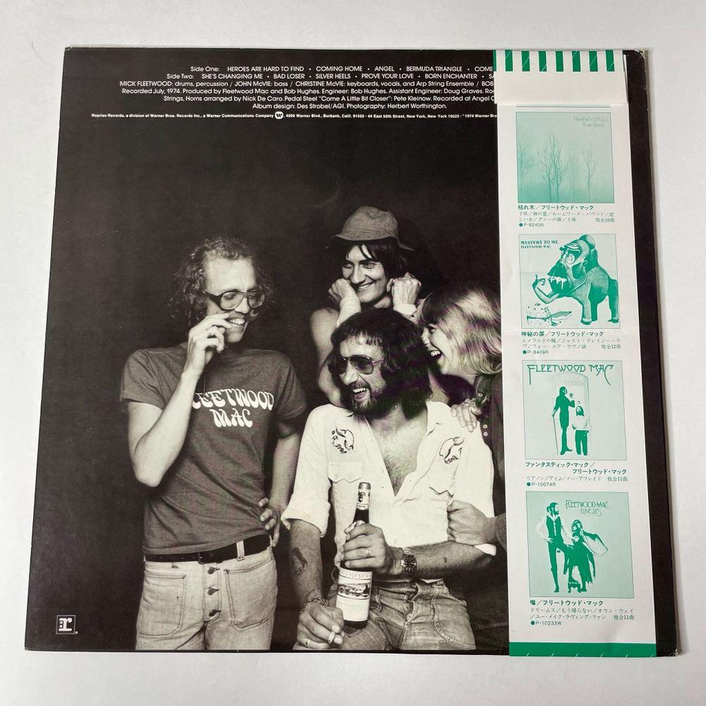 Винтажная виниловая пластинка LP Fleetwood Mac Heroes Are Hard To Find (Japan 1977) (Obi) Bermuda Triangle