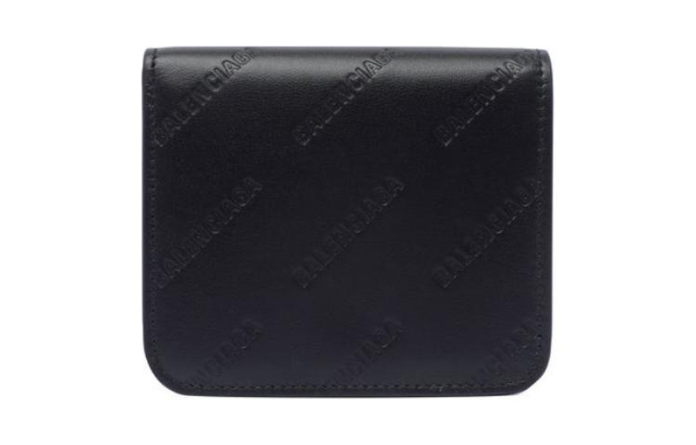 Balenciaga Logo Embossed Cash Flap Cardholder