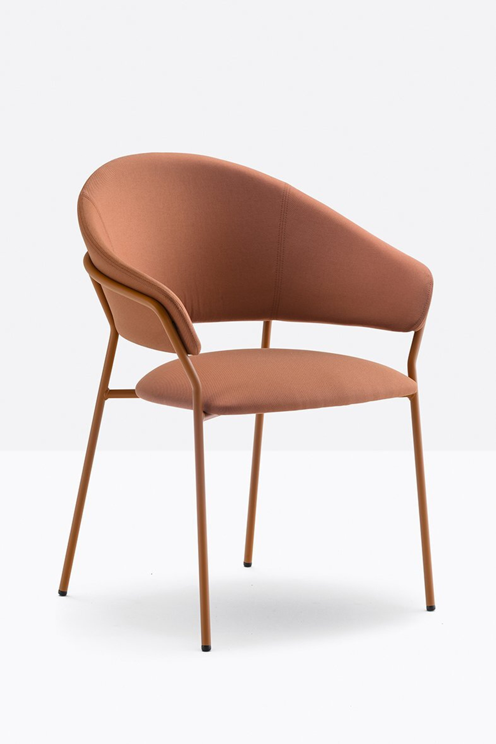 Кресло с обивкой Pedrali Jazz, терракотовый