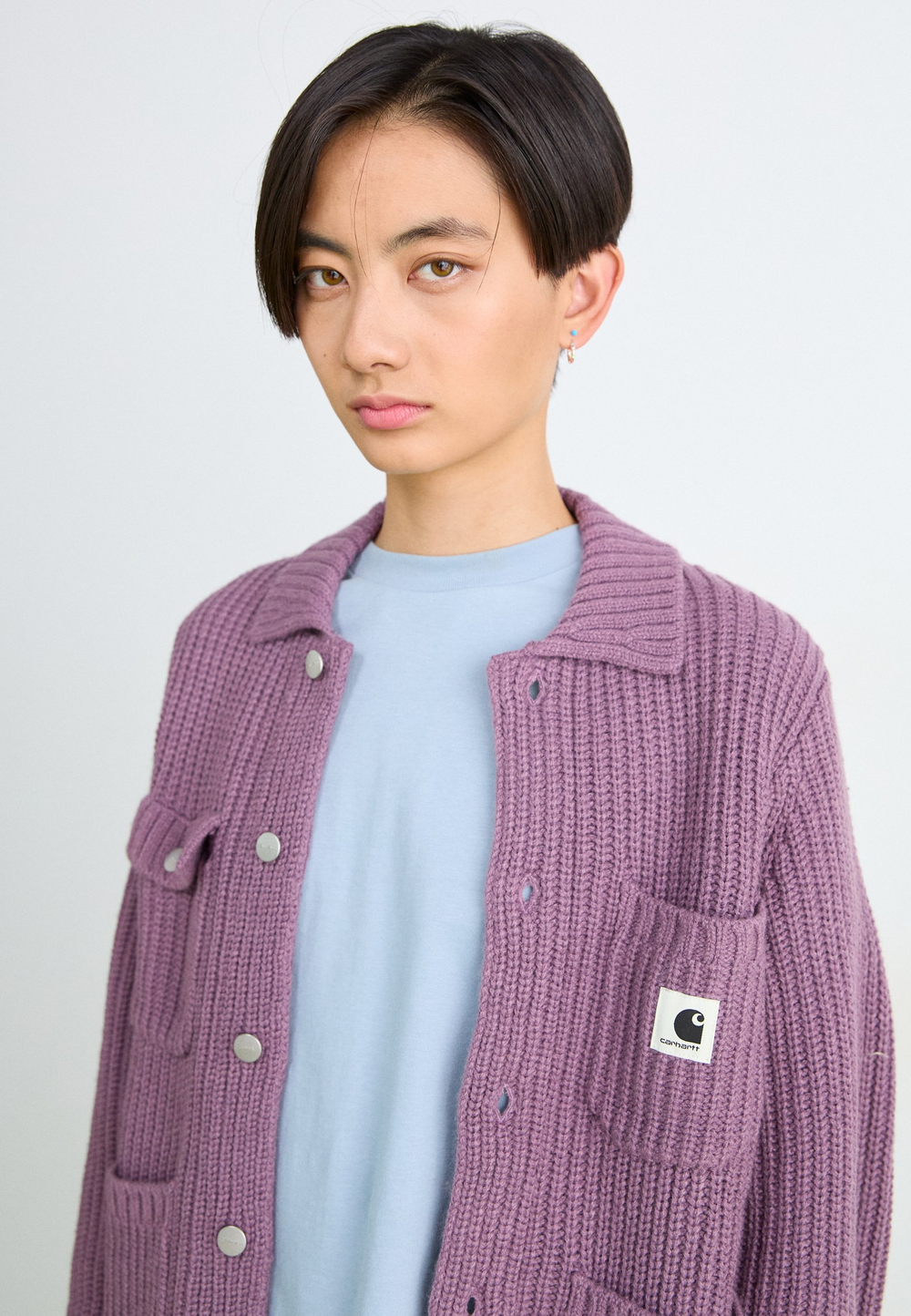 Carhartt WIP MICHIGAN - Кардиган - Фиолетовый