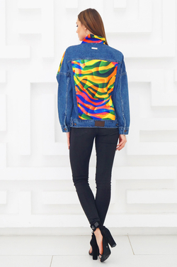 LIGVIANNI Джинсовая куртка Denim Jacket Zebra