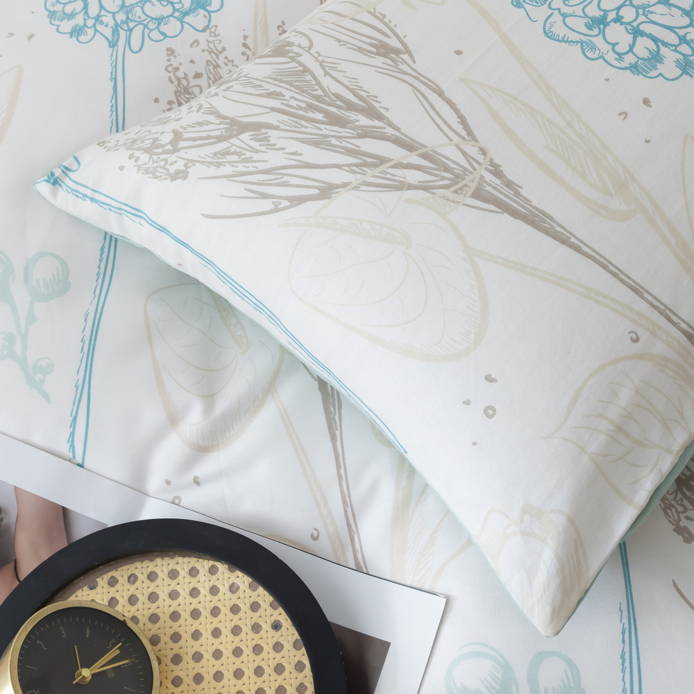 Комплект постельного белья Люкс Сатин 100% хлопок на резинке AR327