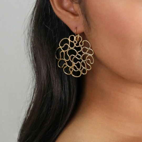 Серьги ORI TAO, Toscane, ажурные, OT24.1-12-30861 (золотистый)