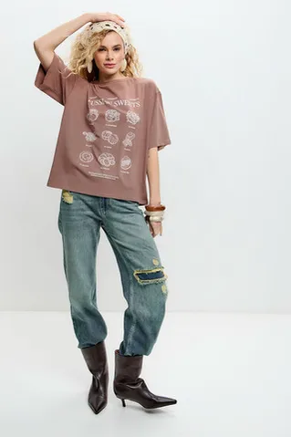 Футболка с принтом 