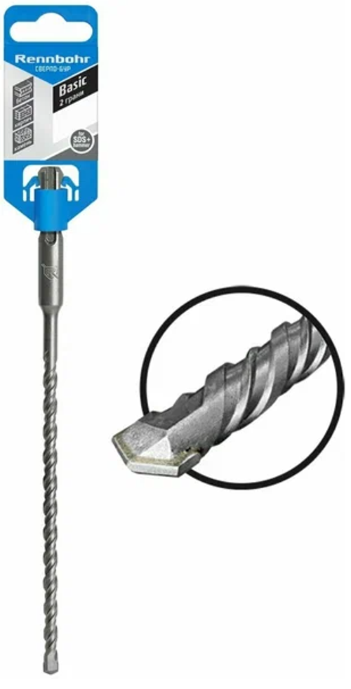 Бур 6х160мм СДС+ Renbohr 4+