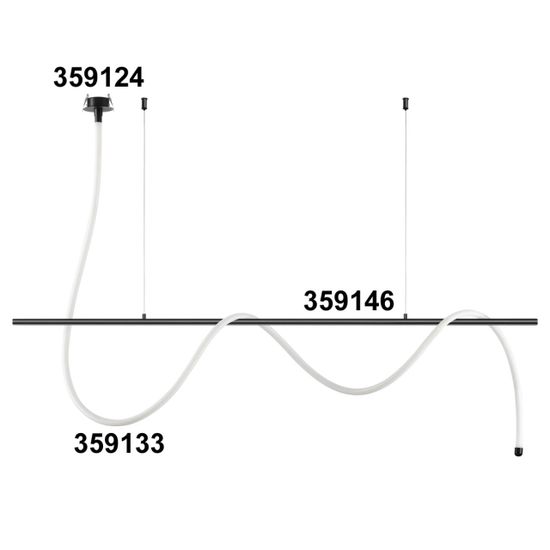 359133 KONST NT23 084 черный Светильник светодиодный IP20 LED 4000K 38W 170-265V 3800Лм RAMO