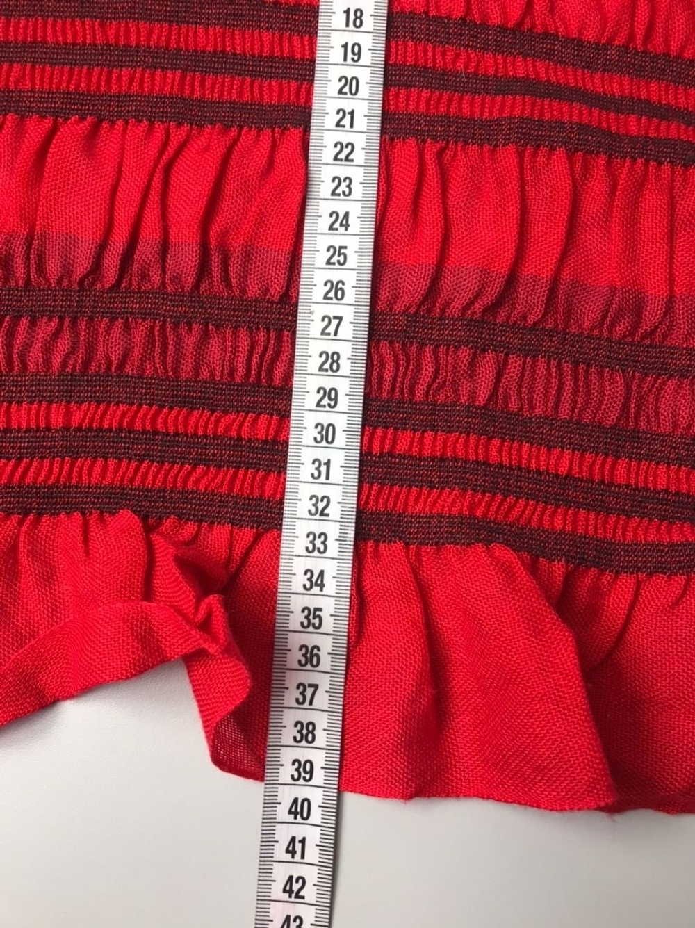 Шарф с оборками