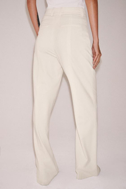 ZARA БРЮКИ WIDE LEG С ВЫСОКОЙ ПОСАДКОЙ — ZW COLLECTION, ЭКРЮ