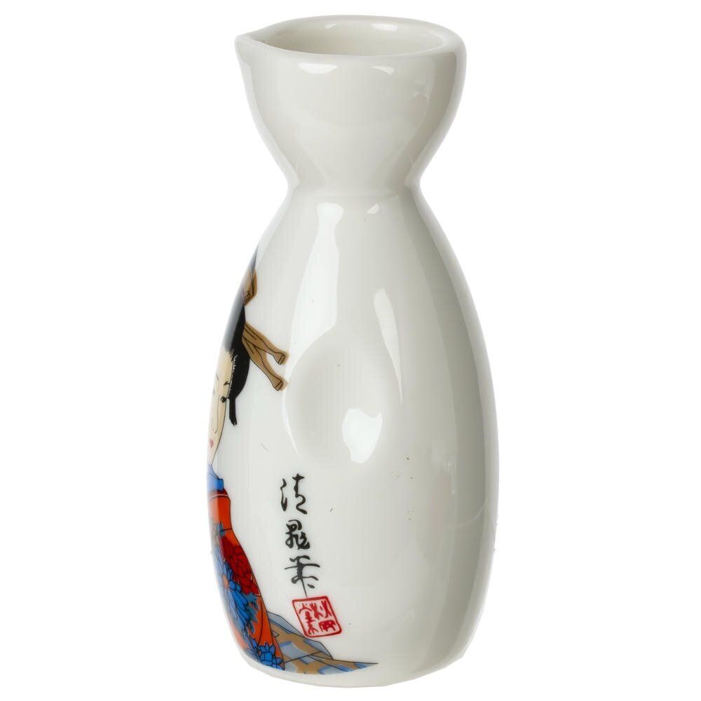 GAEM Набор для саке: графин 140 мл и 4 стакана 35 мл, L18,5 W7 H15 см