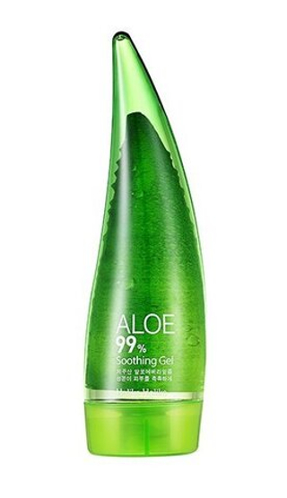 Гель для лица и тела Holika Holika Aloe Sooting Mini, несмываемый, 99 %, 55 мл