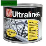Эмаль-грунт по ржавчине 3в1  парижская зелень  0,8кг РАДУГА  Ultra Lines