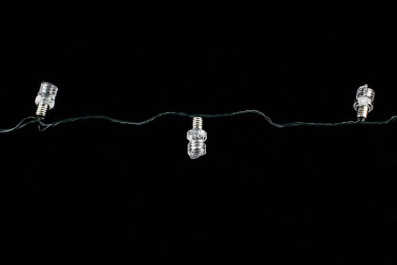 Светодиодная нить Лампочка 8 м., 40 разноцветных LED ламп, зеленый провод, Winner Light (m.01.5G.40+(12))