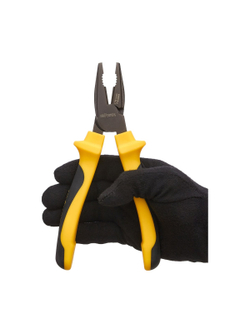 Никелированные пассатижи Inforce 200мм 06-18-43