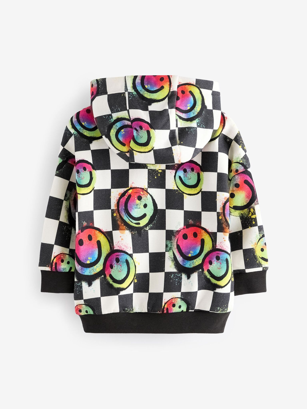 Толстовка с капюшоном для мальчика Next B72-462, Черный, Белый