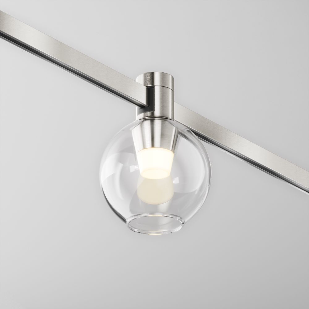 Трековый магнитный светодиодный светильник Maytoni Flarity Bubble TR148-1-3W3K-PT