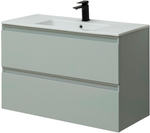 Тумба с раковиной Allen Brau Eclipse 1.E1003.PWM 100 рapyrus white matt