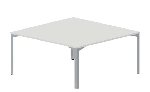 Составной стол на 2 рабочих места 158х156,6х75см, без отверстий