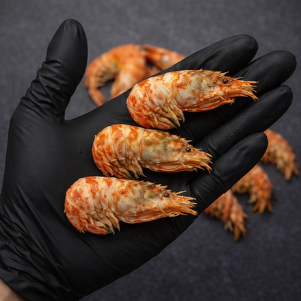 Креветки Гренландские "Морской Дракон", Магаданрыба, варено-мороженые, 70-90шт в кг