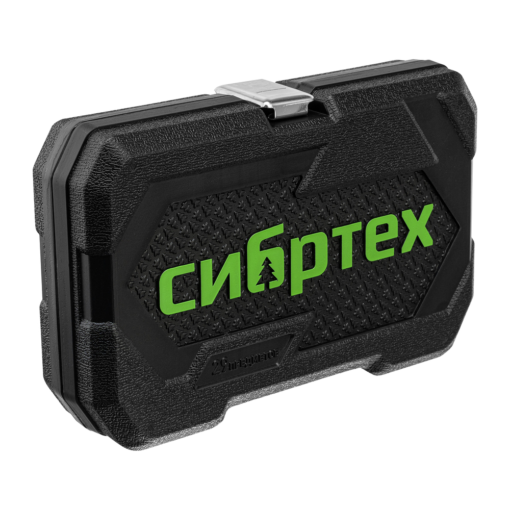 Набор инструментов, 1/4", пластиковый кейс, 29 предметов Сибртех