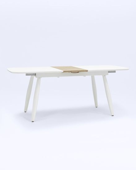 Стол обеденный Чикаго раскладной 160-200*90 белый