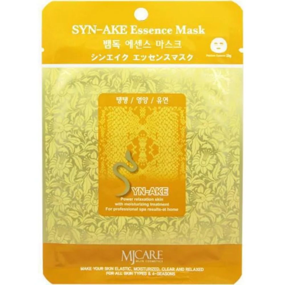 Тканевая маска для лица пептид змеи MIJIN Care Mask